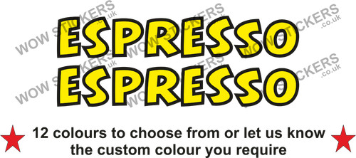 Espresso stickers decals - 2,