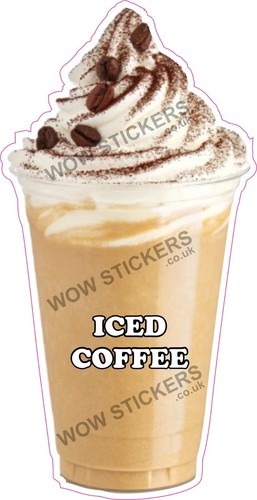 Ice cream coffee van sticker