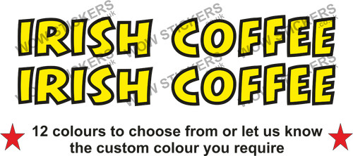 Irish coffee stickers - 2,