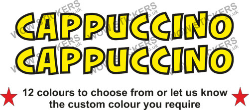 Cappuccino stickers decals - 2,