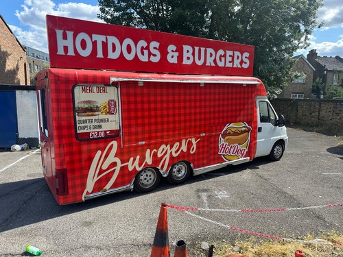 Catering van burger - van,, food
