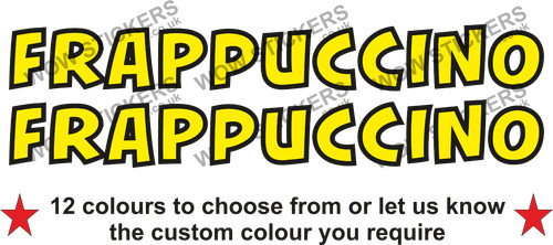 Frappuccino stickers - x,